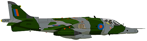 Hawker Harrier Jump jet fighter bomber - Hero of the Flakland Island War
